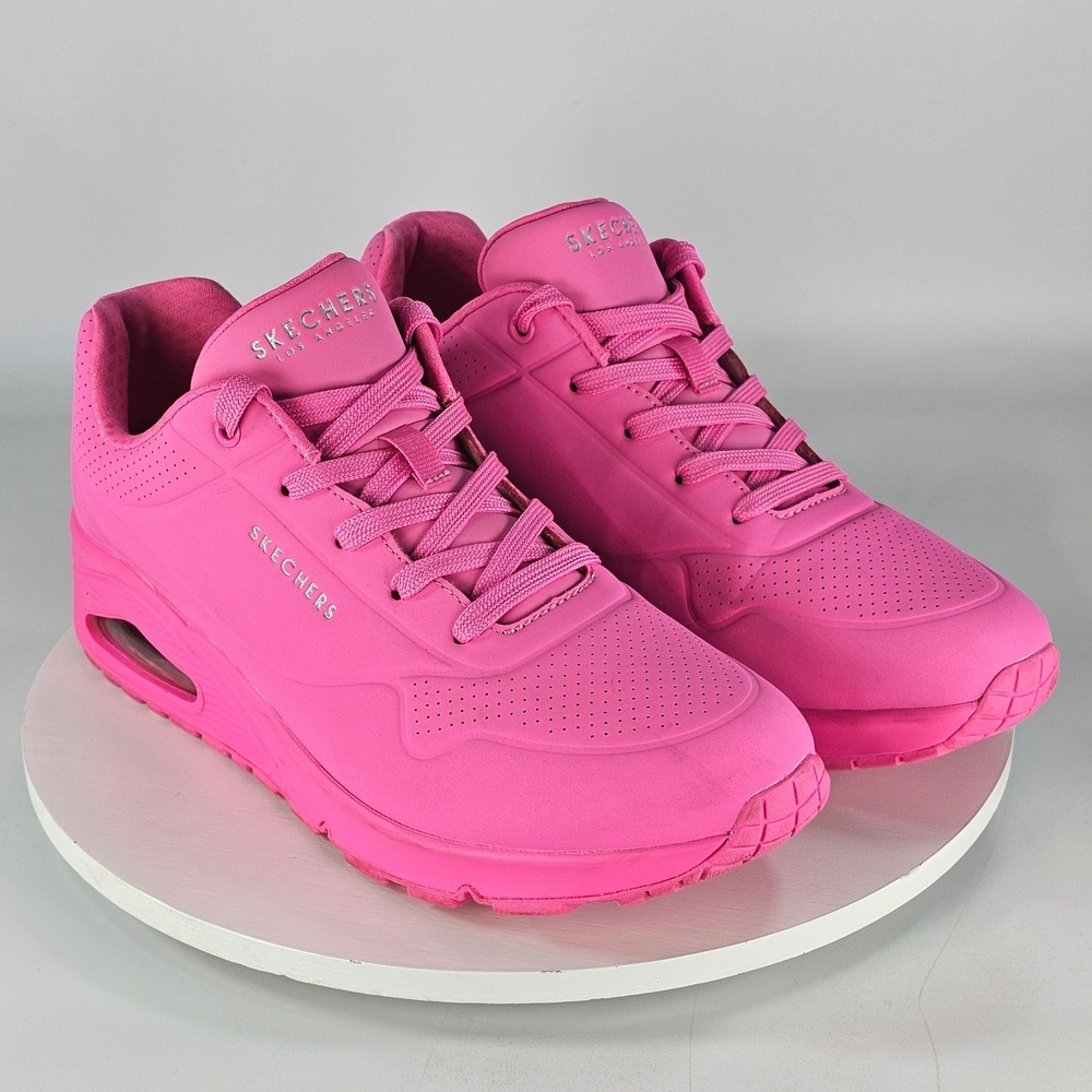 Skechers Uno Night Shades Hot Pink Sneakers Womens 10 73690 HTPK Air Cooled